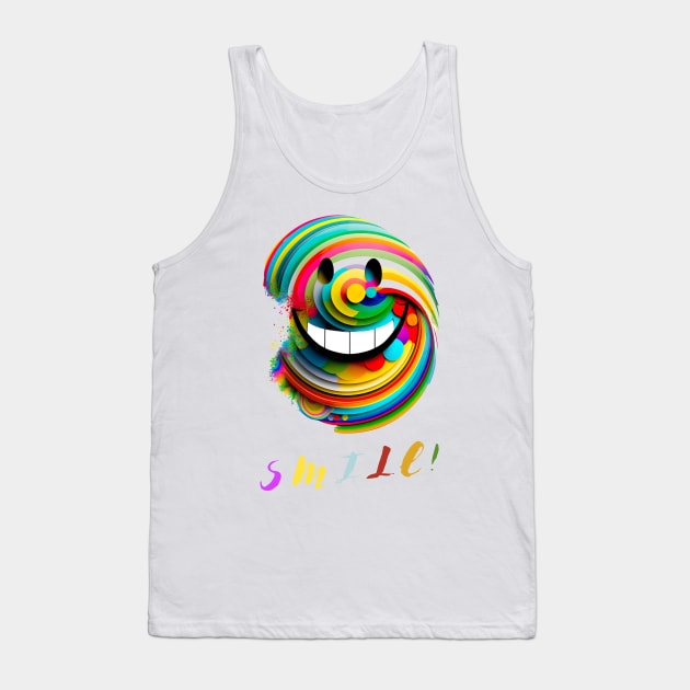 Smile and spread joy around you, Smiles are Contagious Tank Top by HSH-Designing